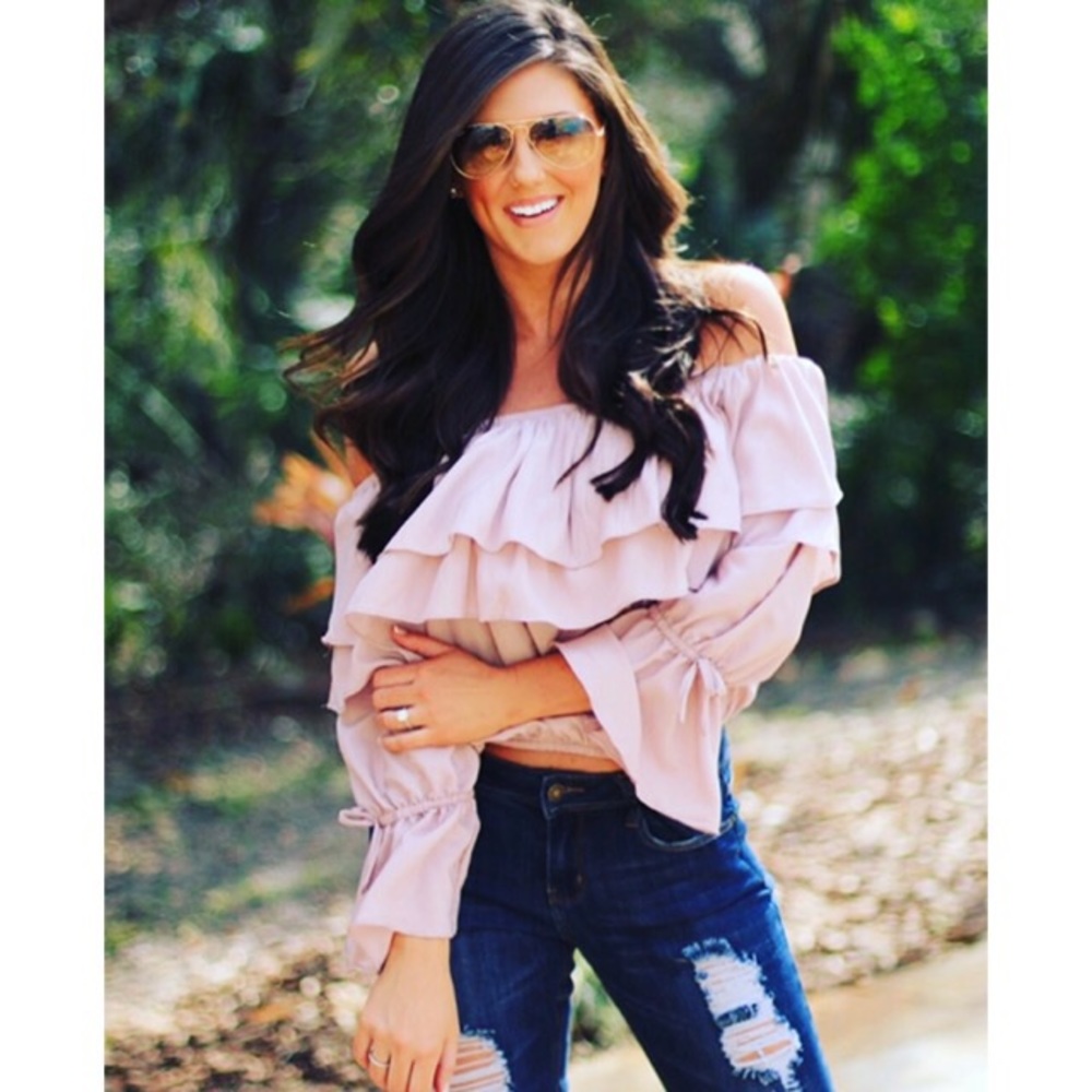 Abbey Road off the shoulder top!